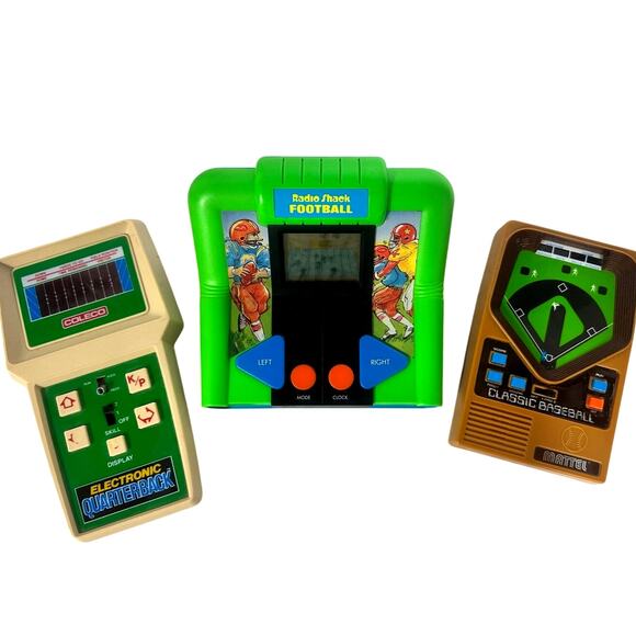 Lot of 3 Vintage Hand Held Electronic Games Coleco, Radio Shack & Mattel-Working - Picture 1 of 14